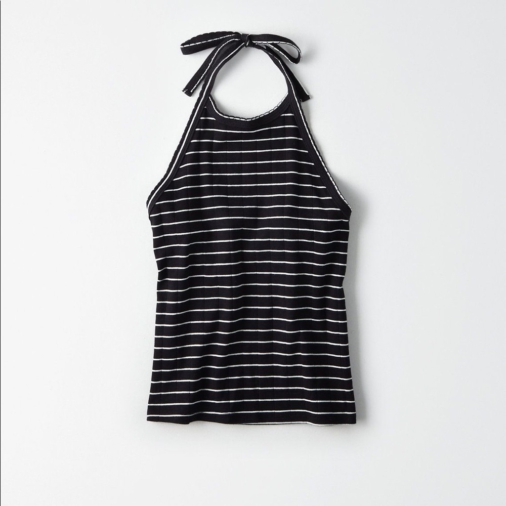 american eagle striped halter!
